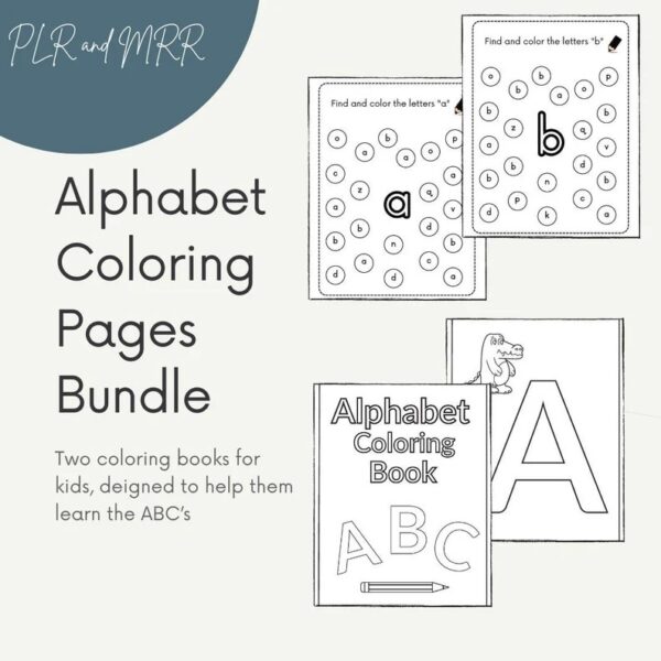 Alphabet Coloring Book Bundle