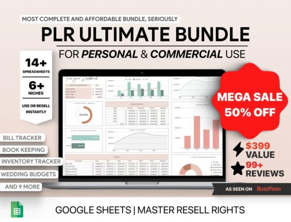 Spreadsheets Bundle for Google Sheets